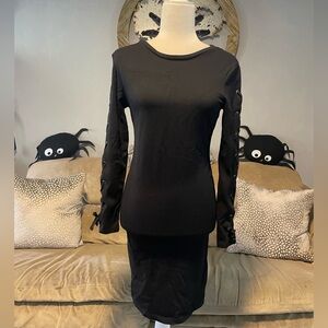 Kendall & Kylie body con black dress